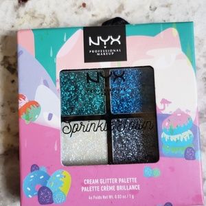 NEW * NEVER USED * NYX glitter eyeshadow pallate!!